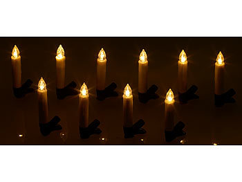 LED Kerzen Weihnachtsbaum Lichter Lichterkette Kerzen Weihnachtskerzen Weihnachtsbaumkerzen mit Fernbedienung Kabellose 40er Weiss Hülle 