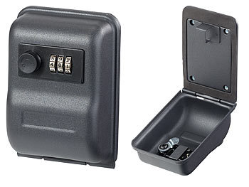 Schlüsseltresore: Xcase Mini-Schlüssel-Safe zur Wandmontage, 0,8-mm-Stahl, Zahlenschloss