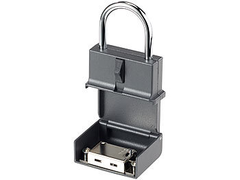 Xcase Strandsafe: Bügel-Schlüssel-Safe, 0,8-mm-Stahl
