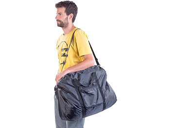 PEARL Leichte Falt-Reisetasche für Handgepäck mit Aufbewahrungstasche, 63 l