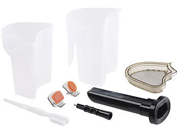 Rosenstein & Sohne Digitaler Slow Juicer & Kaltpress-Entsafter f. ganze Fruchte, 8 Progr.