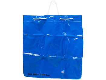 PEARL 2er-Set 2in1-Strandtaschen mit aufblasbarem Schwimmkissen, 31 x 33 cm