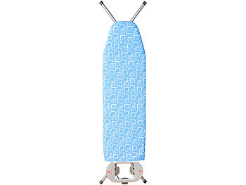 Sichler Bügelbrettbezug mit Komfort-Polsterung, Quadrat-Muster, L, 125 x 45 cm