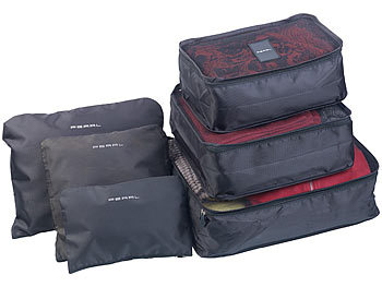 Koffer Organizer: PEARL 6er-Set Kleidertaschen für Koffer, Reisetasche & Co., 6 Größen