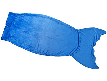 Wilson Gabor Weiche Meerjungfrau-Decke mit Flosse für Erwachsene, 180 x 70 cm, blau