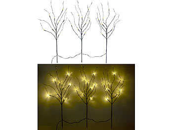 Lichterzweige braun mit 45 LEDs Leuchtzweig inkl Beleuchtung Dekoration 100 cm 