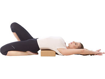 newgen medicals Yoga-Block aus ökologischem Natur-Kork, 22,7 x 7,6 x 14,9 cm
