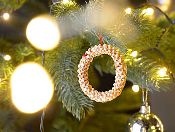 Weihnachtsschmuck,Rad aus Glasfaser 7,5 cm