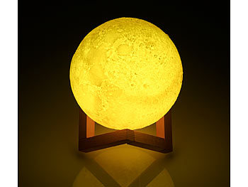 3D Mond-Lampe
