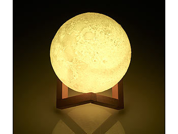 3D Nachtlicht LED Mondlampe Night Desk Lampe Mondleuchte Moon Light Licht DE 