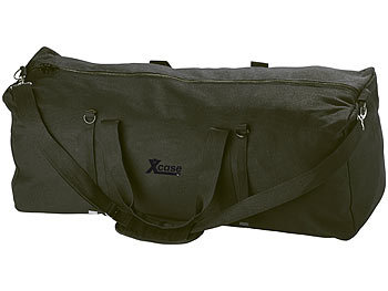 Jumbo Tasche XXL: Xcase Faltbare XXL-Jumbo-Canvas-Reisetasche mit Schultergurt, 105 Liter