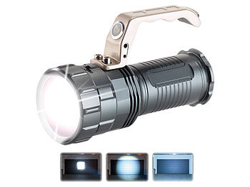 Handscheinwerfer: KryoLights Extrahelle Akku-LED-Handlampe TRC-410 CREE LED, 400lm, 10W, IP44