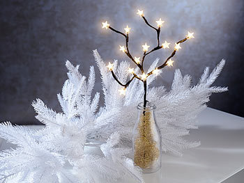 Luminea LED-Dekobaum: LED-Deko-Kirschbaum, 576 beleuchtete Blüten, 200 cm,  Versandrückläufer (LED-Lichterbaum Outdoor)