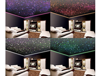 150 Lichtfaser LED Sternenhimmel Glasfaser mit Fernbedienung Wohnzimmer ON360 