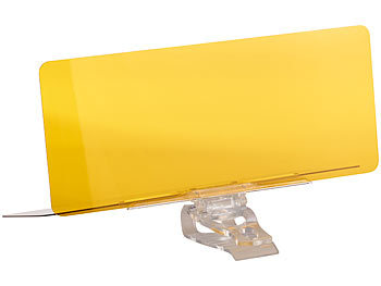 Lescars Tag- & Nacht-Blendschutz für die Auto-Sonnenblende, 30 x 13 cm