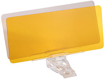 Lescars Tag- & Nacht-Blendschutz für die Auto-Sonnenblende, 30 x 13 cm