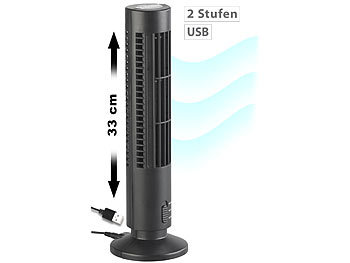Sichler Schlanker Turm-Ventilator, USB-Strom (Versandrückläufer)