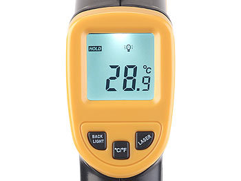 AGT Berührungsloses Infrarot-Thermometer m. Laserpointer, -50 bis +550 °C