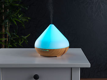 Carlo Milano Aroma-Diffusor mit 7-Farben-LED-Farbwechsler und Timer, 300 ml