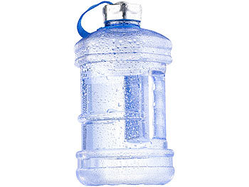 Speeron Auslaufsichere Trinkflasche mit Tragegriff, 2,3 l, BPA-frei, blau