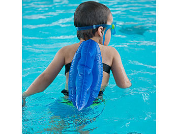 infactory Aufblasbare Rückenflossen-Schwimmhilfe für die optimale Schwimmhaltung
