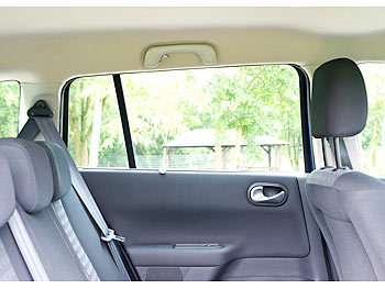 Auto Sonnenschutz 2x Sonnenblende KfZ PKW Seitenfenster Seitenscheibe Saugnapf 