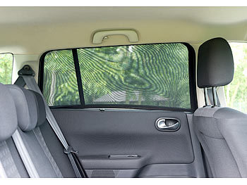 Saugnapf Auto Sonnenschutz 2x Sonnenblende KfZ PKW Seitenfenster Seitenscheibe 
