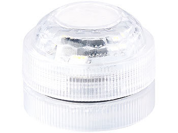 Lunartec 4er-Set Mini-LED-Dekolichter, warmweiß, mit Fernbedienung
