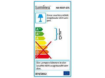 Luminea Klappbarer Profi-LED-Baustrahler mit 1.800 Lumen und 20 Watt, IP64
