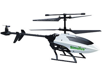 Simulus Ferngesteuerter 3,5-Kanal-Mini-Hubschrauber mit 3 Rotoren und Gyroskop