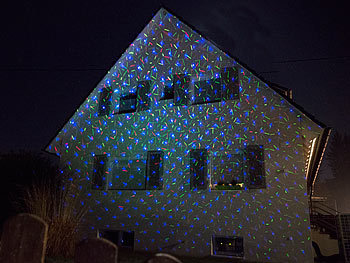 Lunartec Laserlicht Rgb Laserprojektor Mit Sternen Lichteffekt Fernbedienung Ip65 Ip44 Projektor