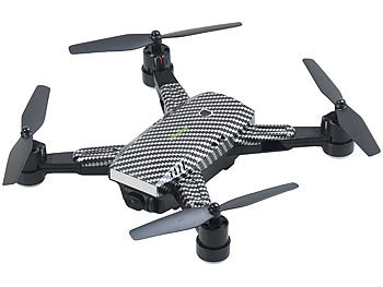 Simulus Faltbarer GPS-Quadrocopter mit HD-Kamera, Follow-me-Funktion und App