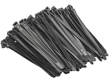 Fascette Stringicavo In Velcro Riutilizzabili - 20 Pezzi, 12 Mm X 150/200/300 Mm, Con Occhiello, Per Organizzare Cavi E Fili