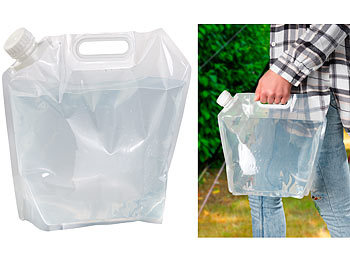2 Bottiglie Pieghevoli Riutilizzabili 700ml - Con Clip, Senza BPA, Per Escursioni, Viaggi, Festival, Colori Nero E Blu