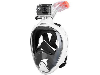 Unterwasser-Kamera: Speeron Tauch-Video-Set mit Tauchmaske und 4K-Action-Cam, Größe XL
