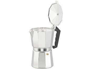 Espresso-Kannen zum Zubereiten von Kaffee mit Dampfdruck