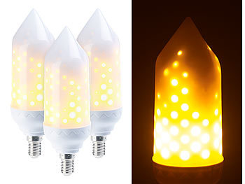 3//4 Modi E27 LED Flammeneffekt Flamme Feuer Glühlampe Flackernde Lampe RoomDe WZ