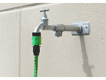 Royal Gardineer Rubinetto A Sfera In Metallo Con Attacco 1/2" E Portagomma - Valvola Di Scarico Per Acqua Calda/Fredda, Olio E Gas (Filetto 3/4")