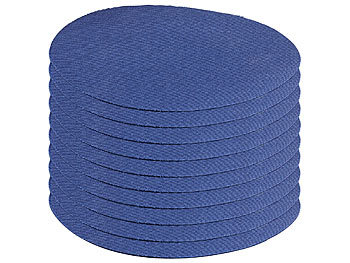 Aufbügler: AGT Schnellhaftende Bügelflicken aus Baumwolle, 10 Stück in blau