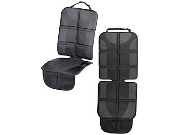 Premium-Kindersitz-Unterlage mit 2 Netztaschen Isofix-geeignet Autositzschoner 