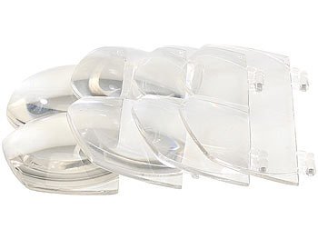 Stirnlupe mit 5 Linsen Vergrößerung 3LED Beleuchtung Lupenbrille USB-Lade Weiß F 