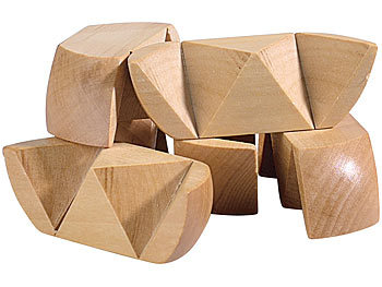 Ball 3D Puzzle Holzwürfel Holzkugel Holzpuzzle Denkspiel Knobelspiel Geduldspiel 