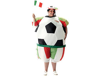 Playtastic Selbstaufblasendes Fan-Kostüm "Italien"