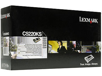 Lexmark C 534 N: Lexmark Original Toner-Kartusche C5220KS, black