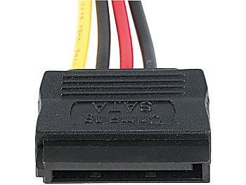 Xystec Festplatten-Stromanschlusskabel SATA auf 4-Pin-Molex