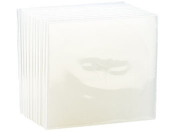 CD Hülle: PEARL Doppel CD Slim Soft Boxen im 10er-Set, 7 mm, transparent