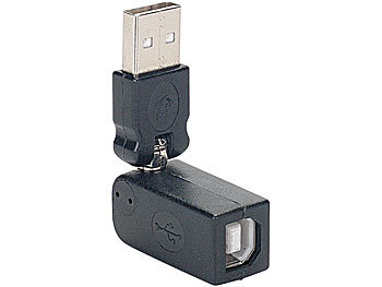 Fibrionic USB 3D-Adapter (Winkelstecker) A-Stecker/ B-Buchse