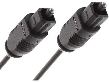 Optisches Audio-Kabel Toslink Stecker-Stecker 1m / Optisches Kabel