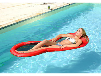 Schwimmhängematte: infactory Wasserhängematte 200 x 90 cm inklusive Transport-Tasche