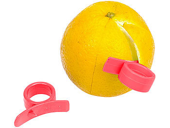 Apfelsinenschäler: PEARL Orangenschäler "Super-Fix" im 2er-Set